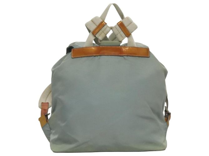 PRADA Backpack Nylon Light Blue Silver Auth 134383 Silvery - view 3