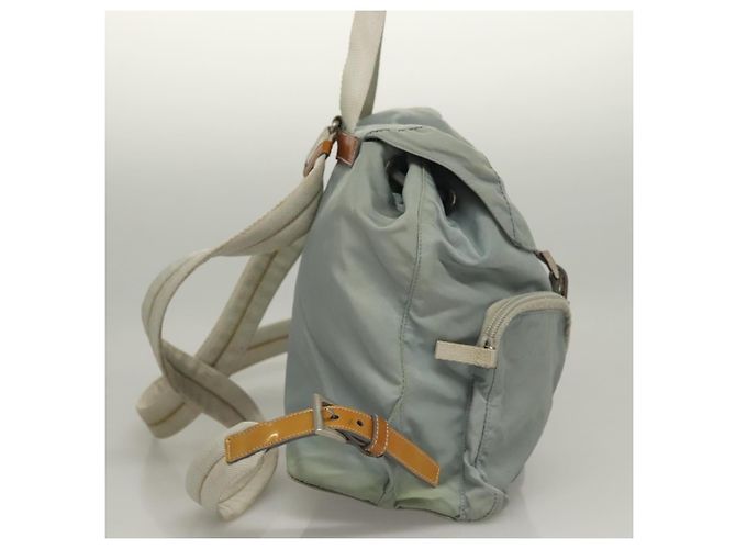 PRADA Backpack Nylon Light Blue Silver Auth 134383 Silvery - view 5
