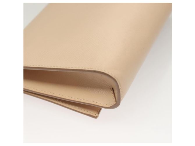 Borsa a Spalla Chain Vala in Pelle Beige Oro Auth 133406 di Salvatore Ferragamo - vista 13