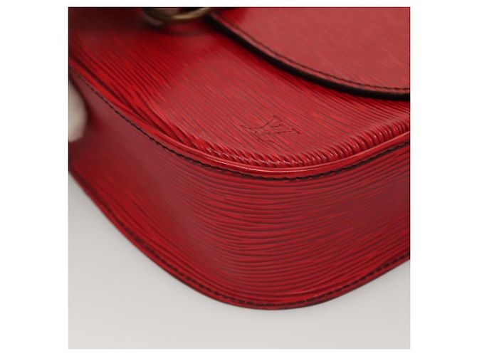 LOUIS VUITTON Borsa a Spalla Epi Saint Cloud GM Rossa M52197 LV Auth 136259 Rosso - vista 15