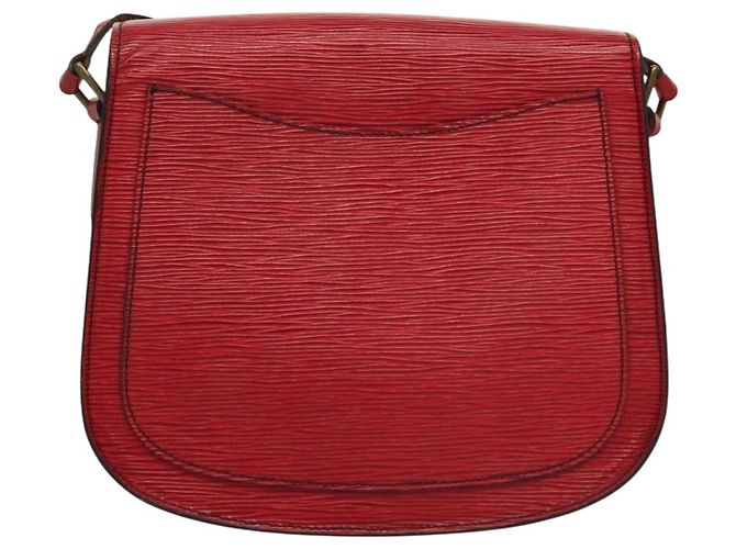 LOUIS VUITTON Borsa a Spalla Epi Saint Cloud GM Rossa M52197 LV Auth 136259 Rosso - vista 2