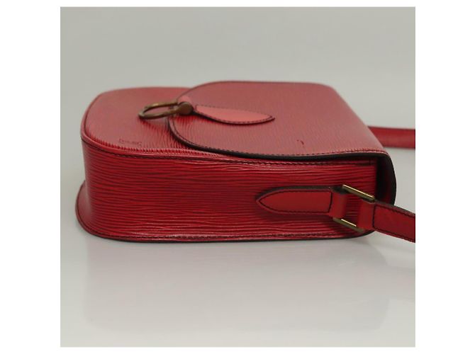 LOUIS VUITTON Borsa a Spalla Epi Saint Cloud GM Rossa M52197 LV Auth 136259 Rosso - vista 3