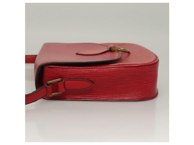LOUIS VUITTON Borsa a Spalla Epi Saint Cloud GM Rossa M52197 LV Auth 136259 Rosso - vista 4