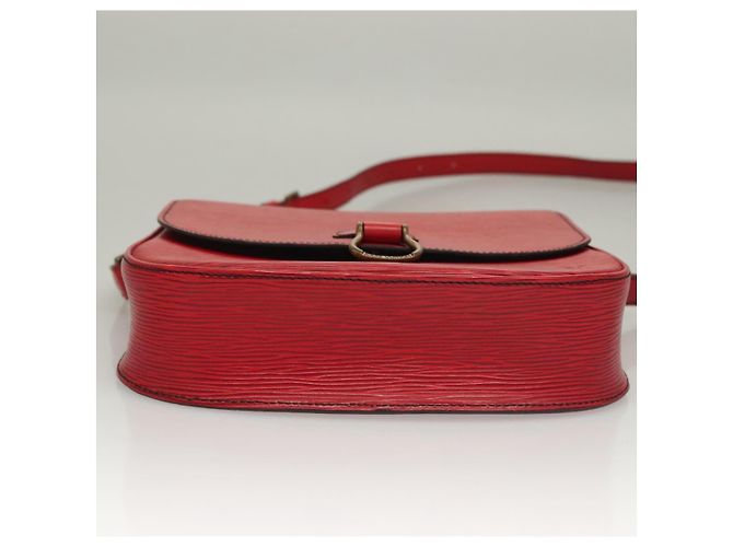 LOUIS VUITTON Borsa a Spalla Epi Saint Cloud GM Rossa M52197 LV Auth 136259 Rosso - vista 5