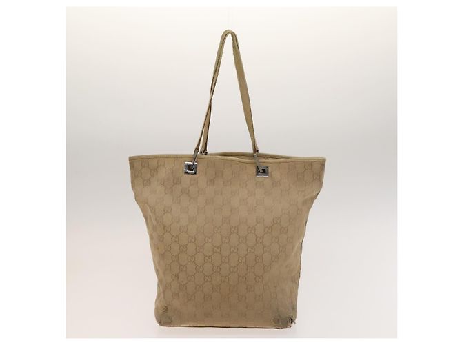 Gucci Borsa Tote GG Canvas 2Set Beige Oro rosa Auth 133515 D'oro - vista 10