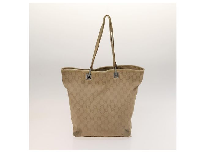 Gucci Borsa Tote GG Canvas 2Set Beige Oro rosa Auth 133515 D'oro - vista 11