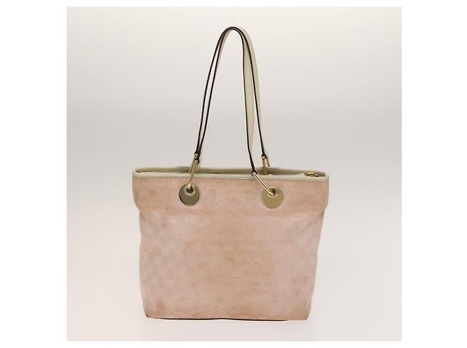 Gucci Borsa Tote GG Canvas 2Set Beige Oro rosa Auth 133515 D'oro - vista 3