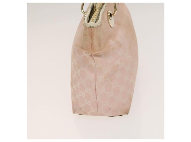 Gucci Borsa Tote GG Canvas 2Set Beige Oro rosa Auth 133515 D'oro - vista 4