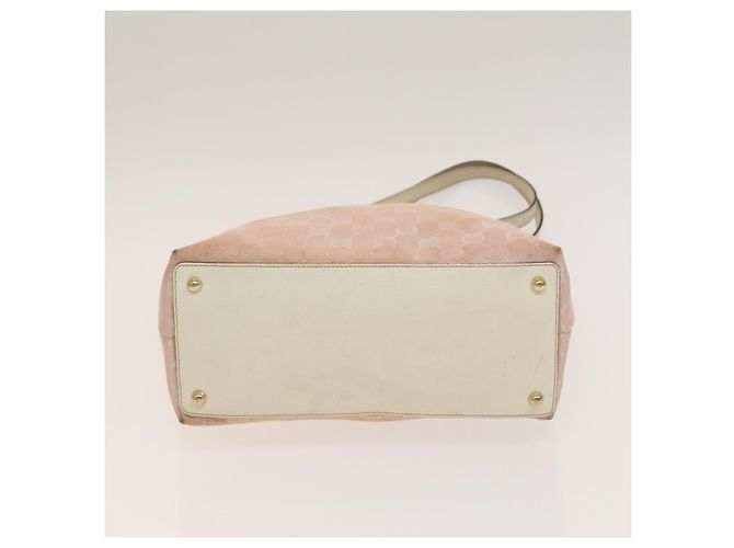 Gucci Borsa Tote GG Canvas 2Set Beige Oro rosa Auth 133515 D'oro - vista 7