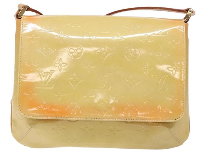 LOUIS VUITTON Borsa Thompson Street Monogram Vernis Beige M91301 LV Auth 137030 - vista 13