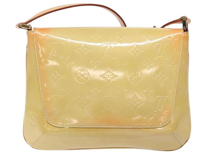 LOUIS VUITTON Borsa Thompson Street Monogram Vernis Beige M91301 LV Auth 137030 - vista 2
