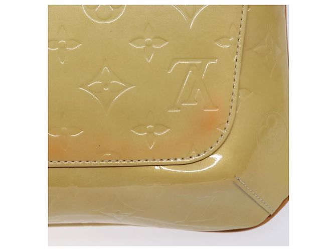 LOUIS VUITTON Borsa Thompson Street Monogram Vernis Beige M91301 LV Auth 137030 - vista 9