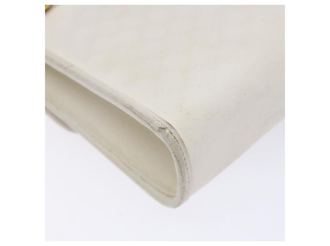 Gucci Borsa a Spalla Micro GG Supreme PVC Bianco Oro 004 58 0264 Auth 133321 D'oro - vista 14