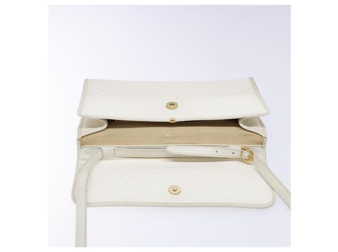Gucci Borsa a Spalla Micro GG Supreme PVC Bianco Oro 004 58 0264 Auth 133321 D'oro - vista 17