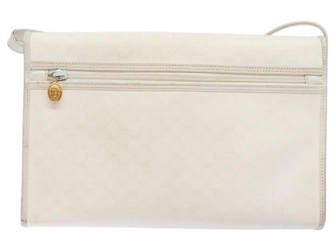 Gucci Borsa a Spalla Micro GG Supreme PVC Bianco Oro 004 58 0264 Auth 133321 D'oro - vista 3