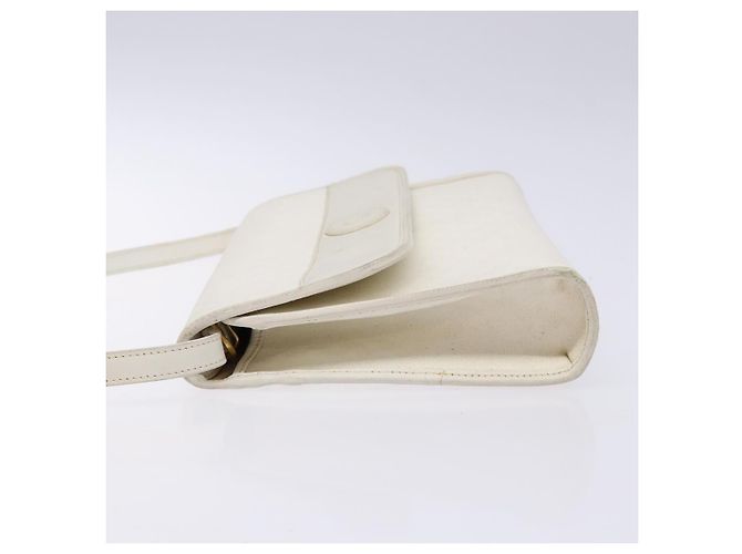 Gucci Borsa a Spalla Micro GG Supreme PVC Bianco Oro 004 58 0264 Auth 133321 D'oro - vista 5