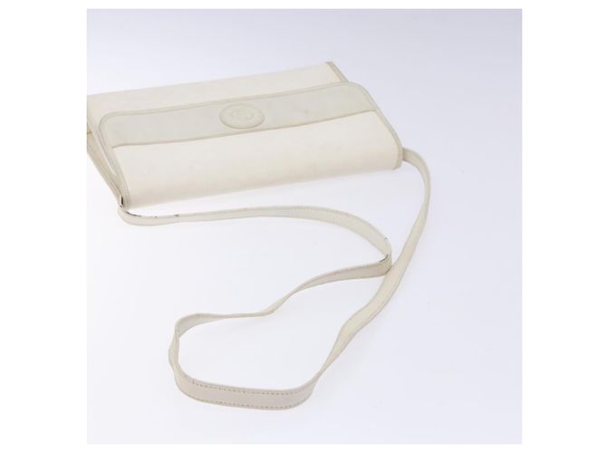 Gucci Borsa a Spalla Micro GG Supreme PVC Bianco Oro 004 58 0264 Auth 133321 D'oro - vista 7