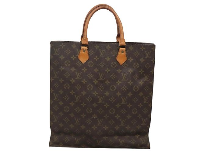LOUIS VUITTON Borsa Sac Plat Monogram M51140 LV Auth BA4652 Monogramma - vista 2