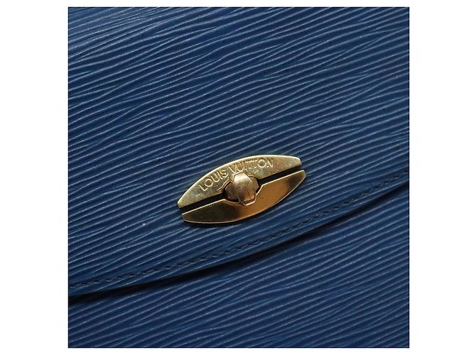 LOUIS VUITTON Borsa a Mano Epi Malesherbes Blu M52375 LV Auth 136983 - vista 18