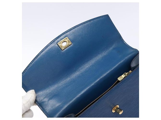 LOUIS VUITTON Borsa a Mano Epi Malesherbes Blu M52375 LV Auth 136983 - vista 19