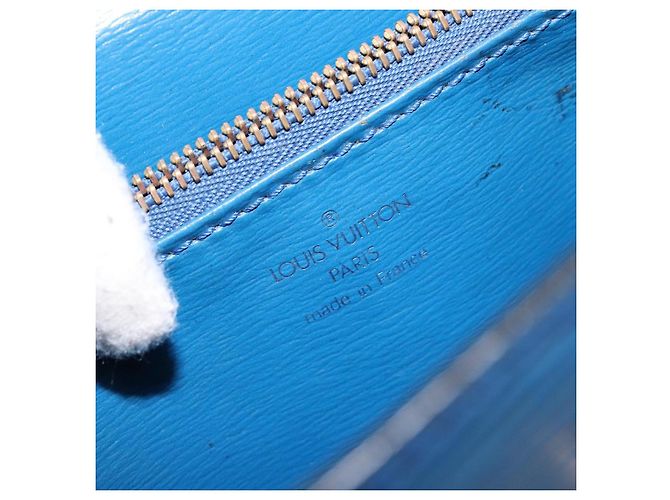 LOUIS VUITTON Borsa a Mano Epi Malesherbes Blu M52375 LV Auth 136983 - vista 20