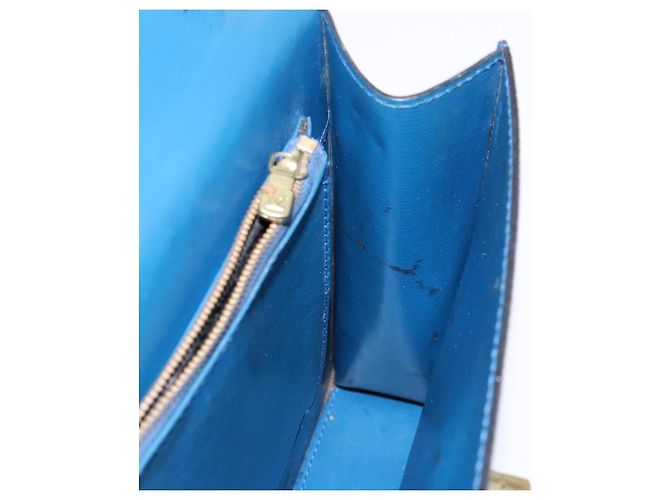 LOUIS VUITTON Borsa a Mano Epi Malesherbes Blu M52375 LV Auth 136983 - vista 21