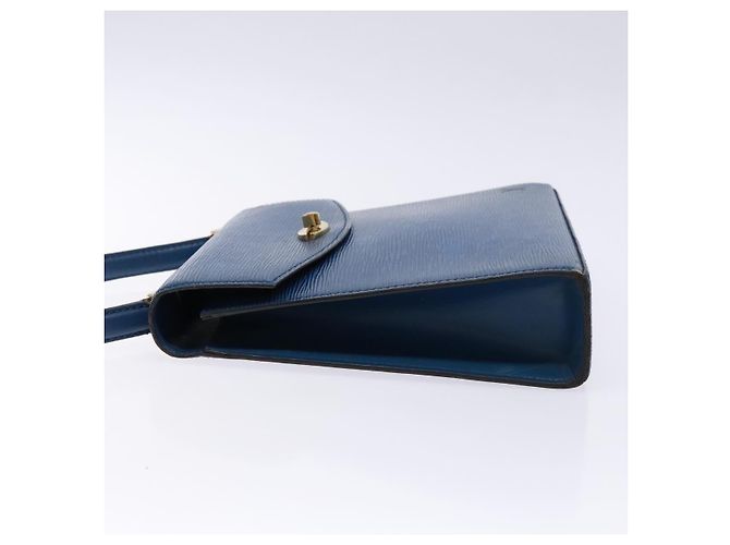 LOUIS VUITTON Borsa a Mano Epi Malesherbes Blu M52375 LV Auth 136983 - vista 4