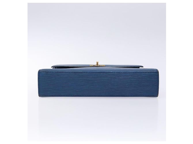 LOUIS VUITTON Borsa a Mano Epi Malesherbes Blu M52375 LV Auth 136983 - vista 5