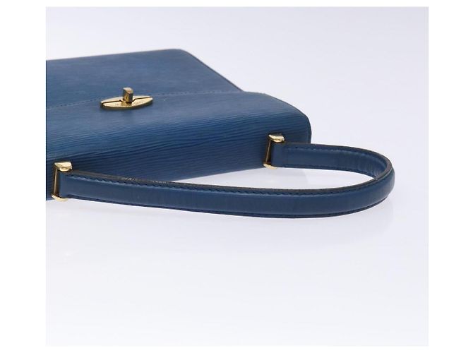 LOUIS VUITTON Borsa a Mano Epi Malesherbes Blu M52375 LV Auth 136983 - vista 7