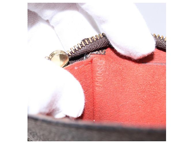 LOUIS VUITTON Pochette Marais Damier Ebene LV Auth 136870 - vista 12