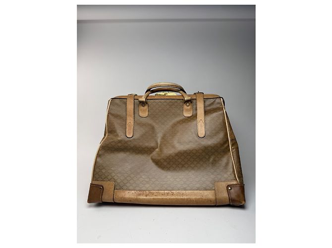 Triomphe Céline Vintage Celine Paris Monogramm Leder Reisetasche goldbraun Golden - Ansicht 2