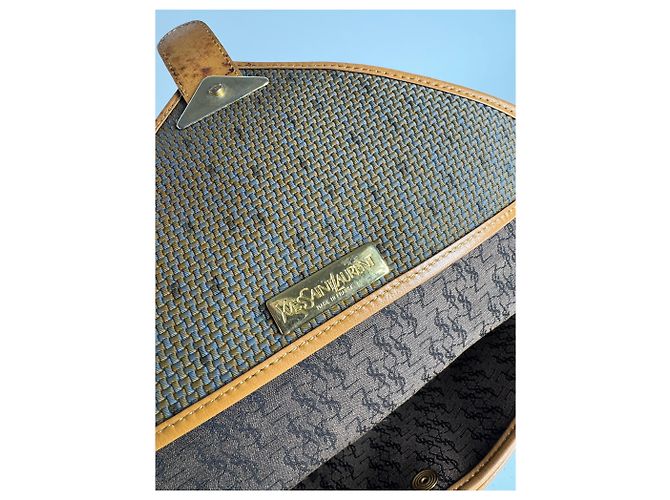 Vintage Yves Saint Laurent Tasche braun grau - Ansicht 4