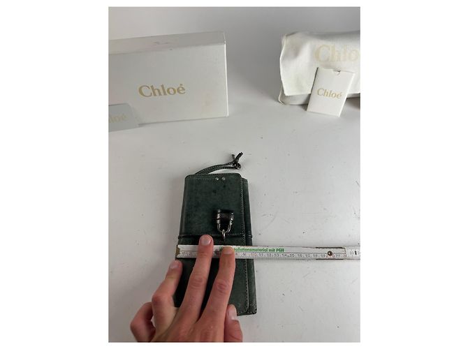 Chloé Vintage Chloe Paddington Leather wallet Blue - view 11