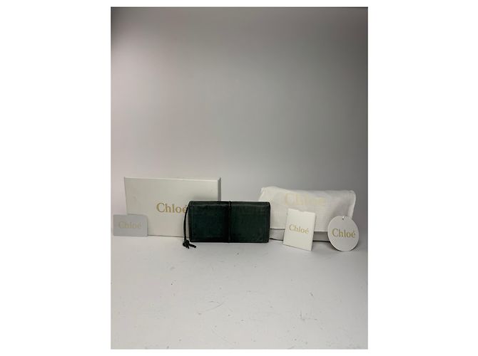 Chloé Vintage Chloe Paddington Leather wallet Blue - view 2