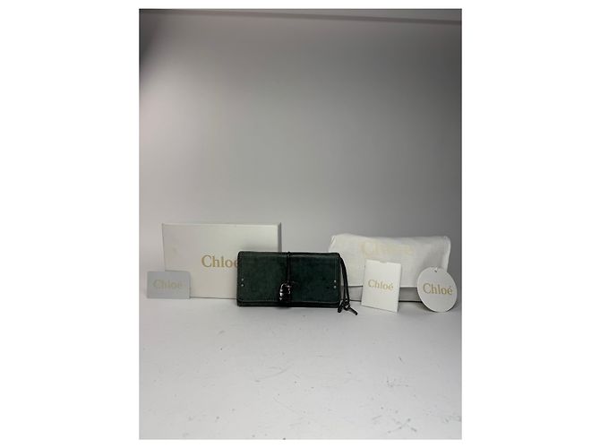 Chloé Vintage Chloe Paddington Leather wallet Blue - view 3