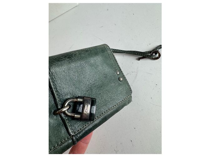Chloé Vintage Chloe Paddington Leather wallet Blue - view 6