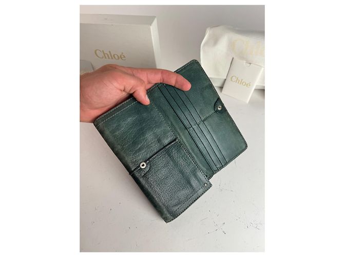 Chloé Vintage Chloe Paddington Leather wallet Blue - view 7