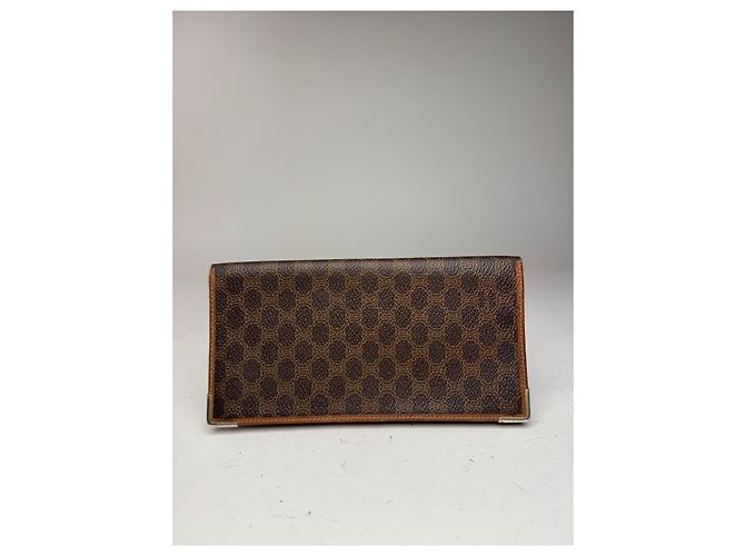 Triomphe Céline Vintage Celine Paris monogram ID holder / Card holder brown - view 12