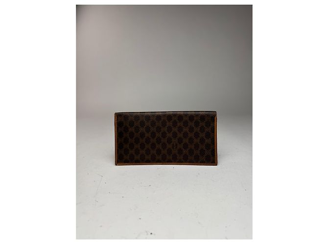 Triomphe Céline Vintage Celine Paris monogram ID holder / Card holder brown - view 2