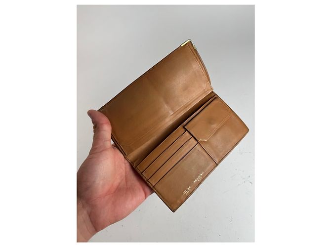 Triomphe Céline Vintage Celine Paris monogram ID holder / Card holder brown - view 3