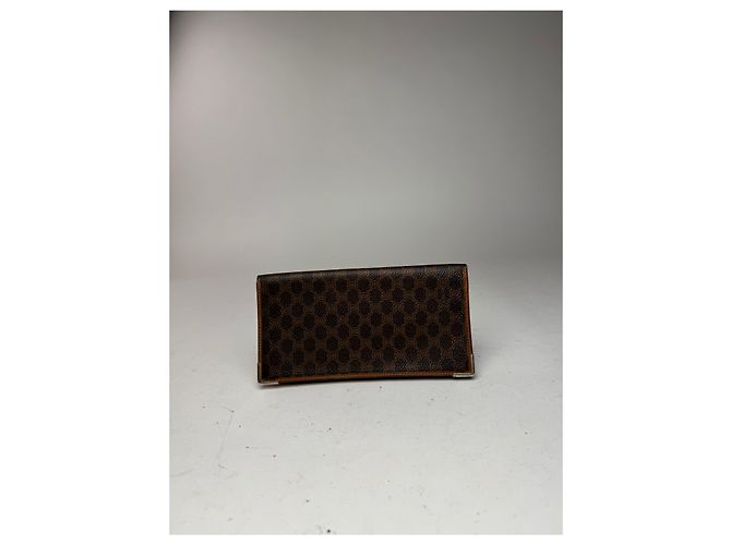 Triomphe Céline Vintage Celine Paris monogram ID holder / Card holder brown - view 5