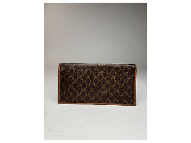 Triomphe Céline Vintage Celine Paris monogram ID holder / Card holder brown - view 7