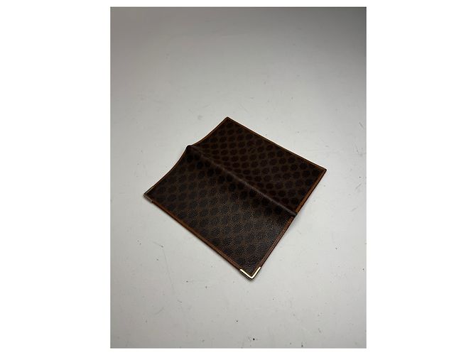 Triomphe Céline Vintage Celine Paris monogram ID holder / Card holder brown - view 9