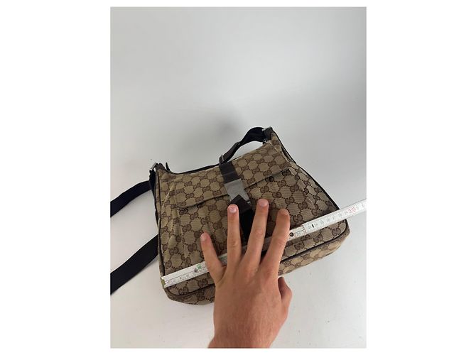 Vintage Gucci Monogramm Tasche beige braun - Ansicht 13