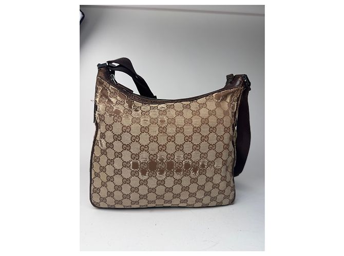 Vintage Gucci Monogramm Tasche beige braun - Ansicht 3