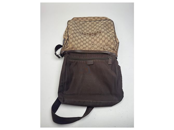 Vintage Gucci Monogramm Tasche beige braun - Ansicht 4