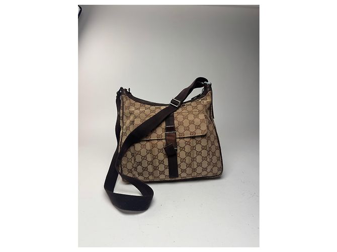 Vintage Gucci Monogramm Tasche beige braun - Ansicht 5