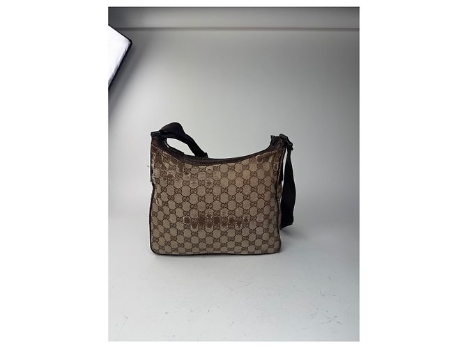 Vintage Gucci Monogramm Tasche beige braun - Ansicht 9
