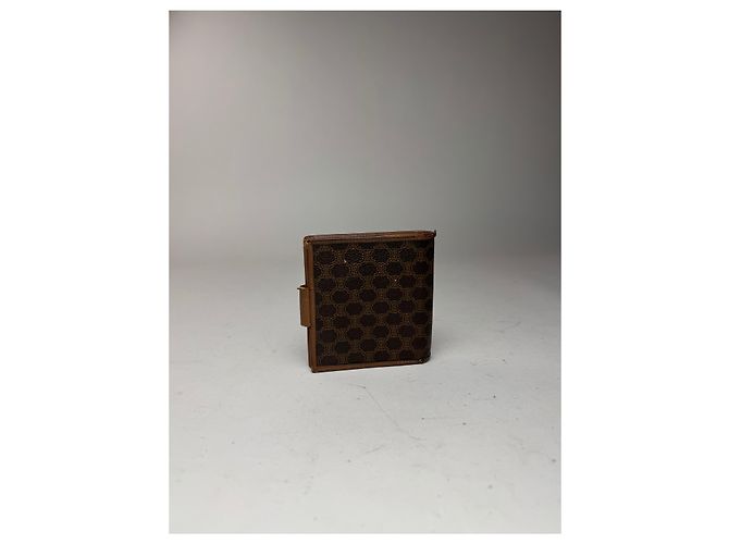 Céline Vintage Celine Triomphe Monogram leather wallet brown - view 15