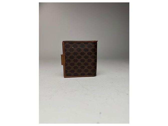 Céline Vintage Celine Triomphe Monogram leather wallet brown - view 2